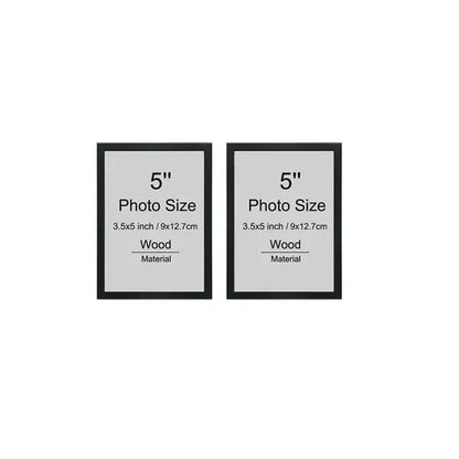 2 Black Wood Picture Frames